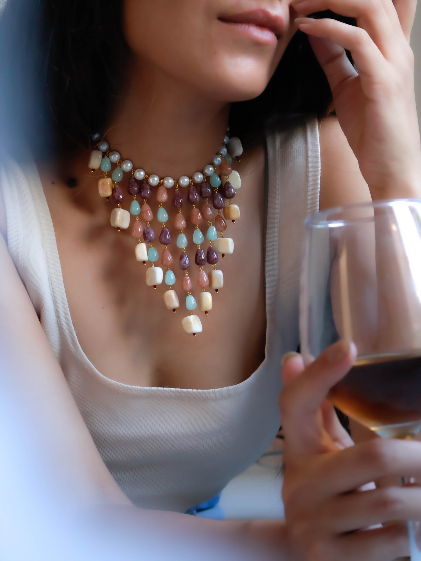 Gina Layered Multicolored Necklace