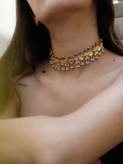 Demi Kundan Choker Necklace