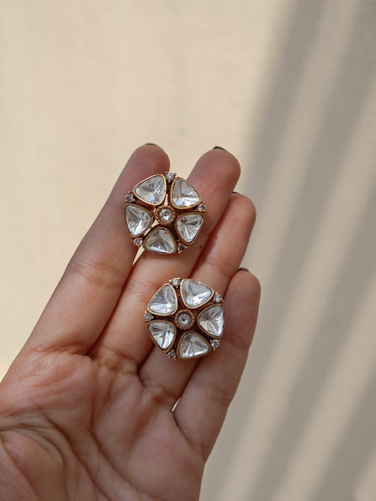 Amreen Polki Stud Earrings