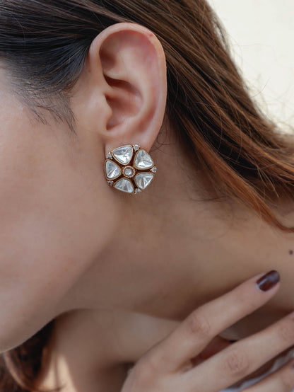 Amreen Polki Stud Earrings