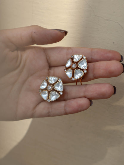 Amreen Polki Stud Earrings