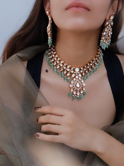 Zrika Mint Choker Necklace Set