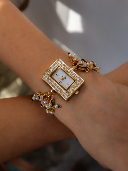 Piscine Kundan Wrist Watch