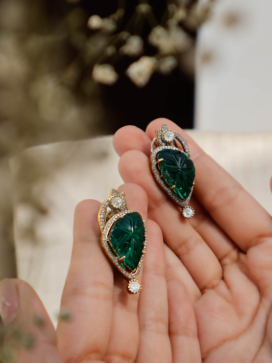 Gayatri Green Earrings