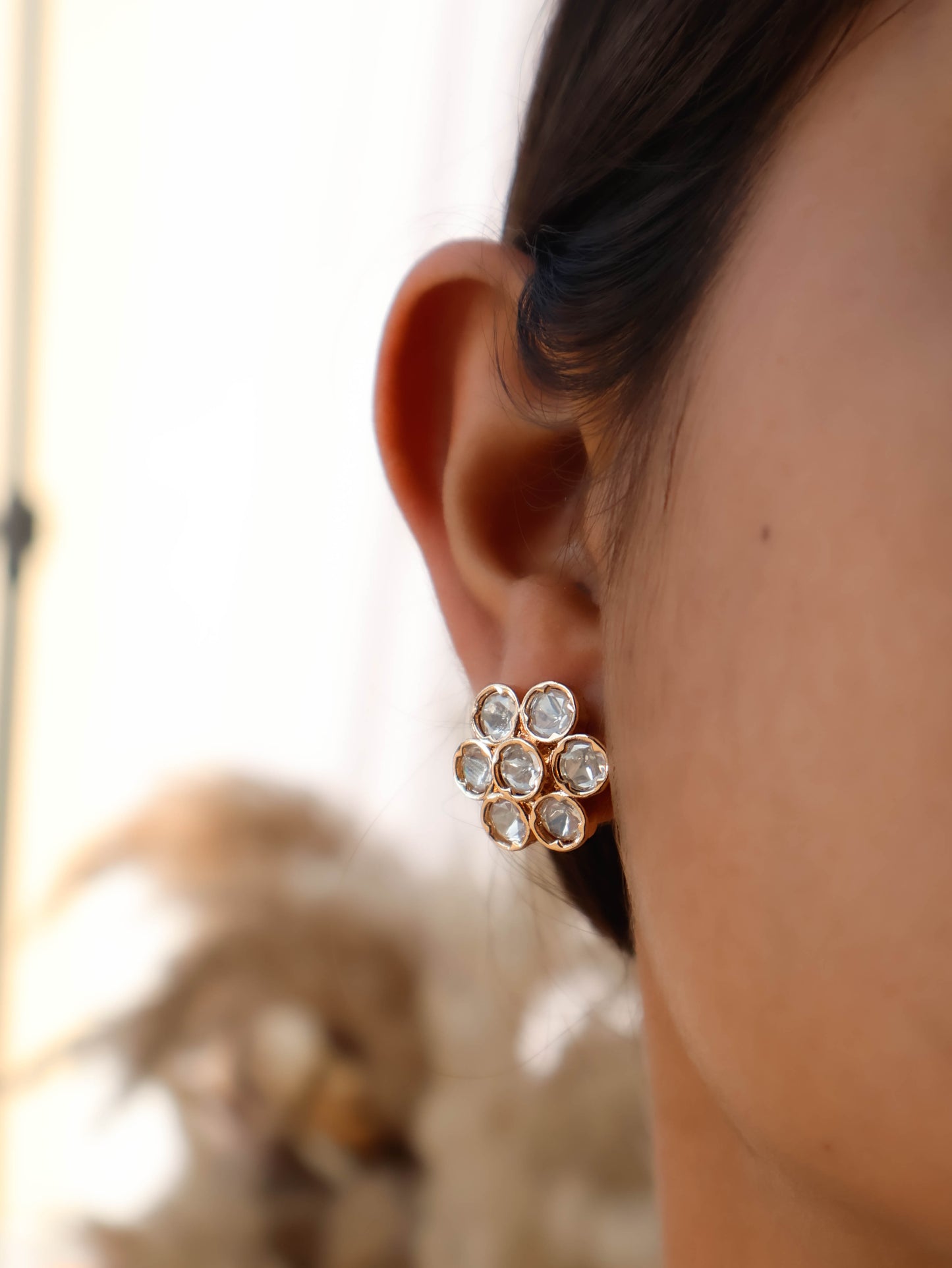 Arya Polki Stud Earrings