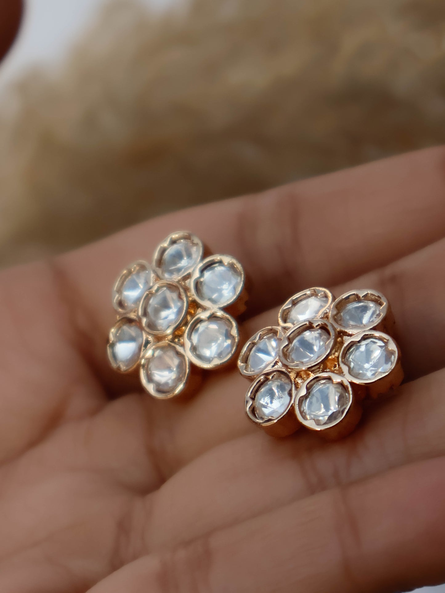 Arya Polki Stud Earrings