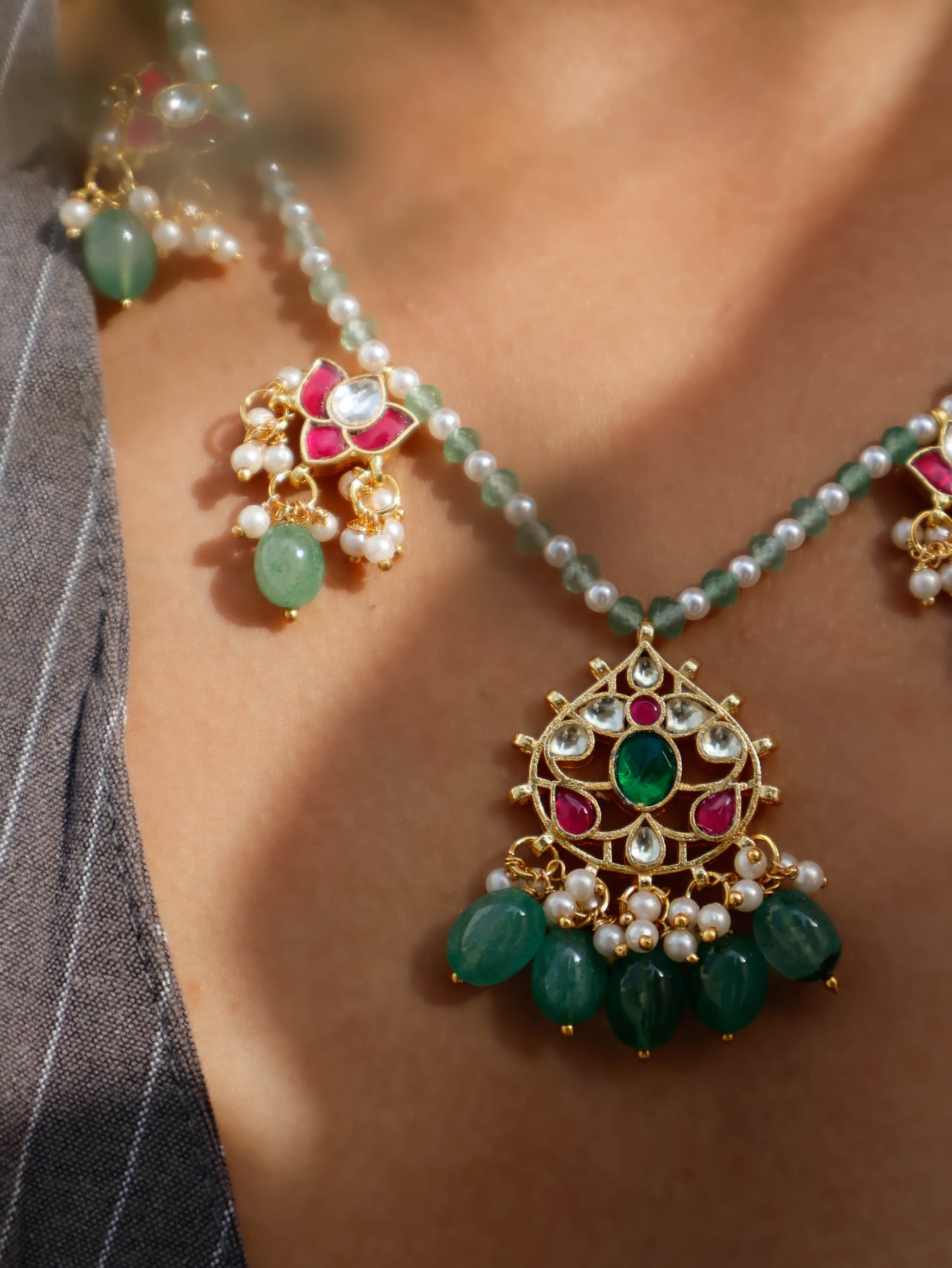 Gail Green Kundan Necklace