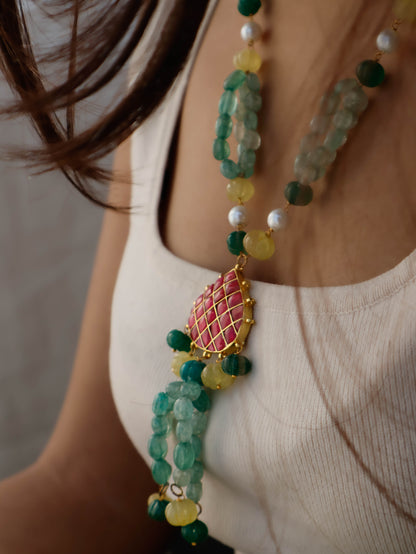 Gracie Green Kundan Necklace