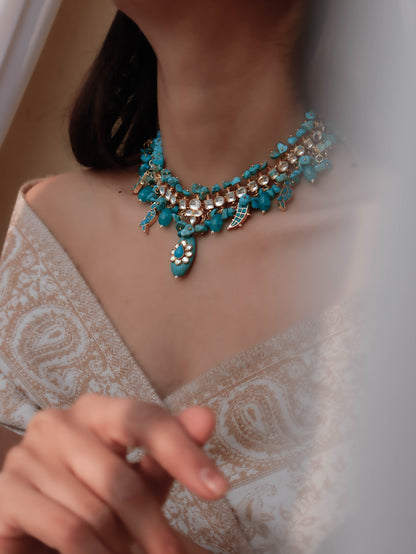 Azul Turquoise Kundan Necklace