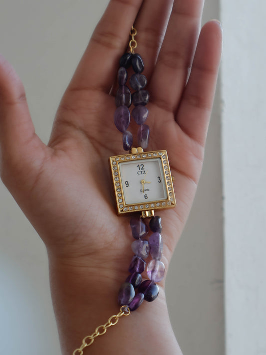 Natalie Purple Wrist Watch