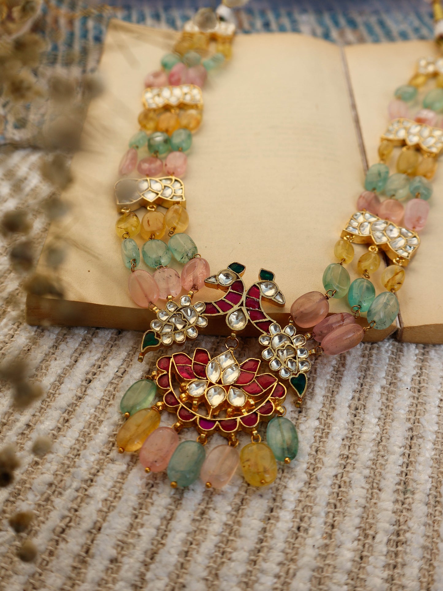 Micah Multicolored Kundan Necklace