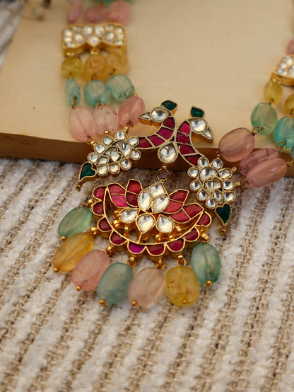 Micah Multicolored Kundan Necklace