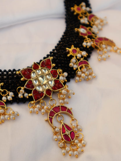 Blake Red Kundan Necklace