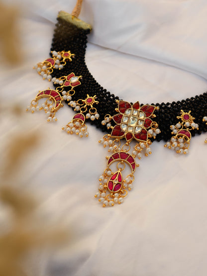 Blake Red Kundan Necklace