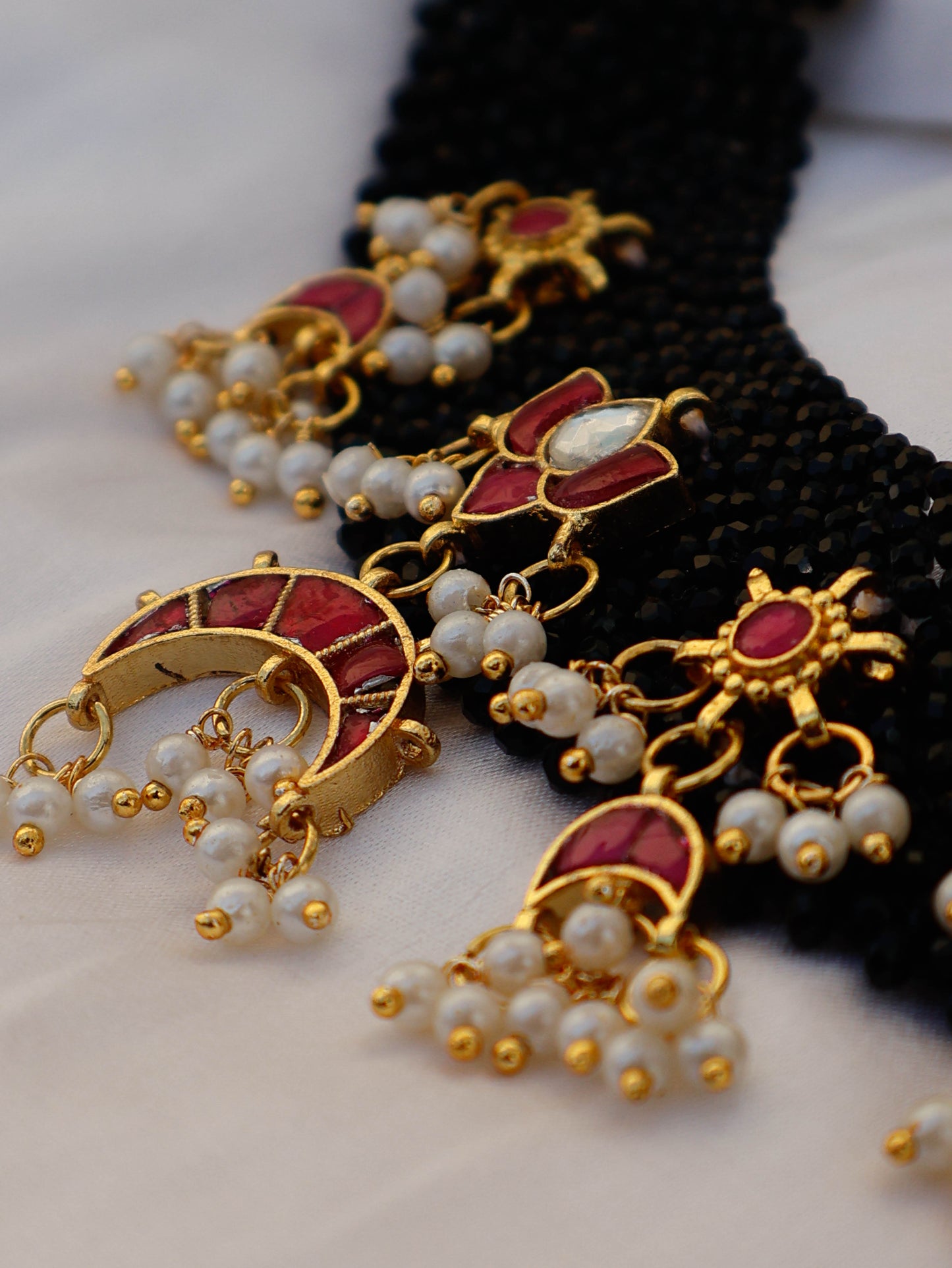 Blake Red Kundan Necklace