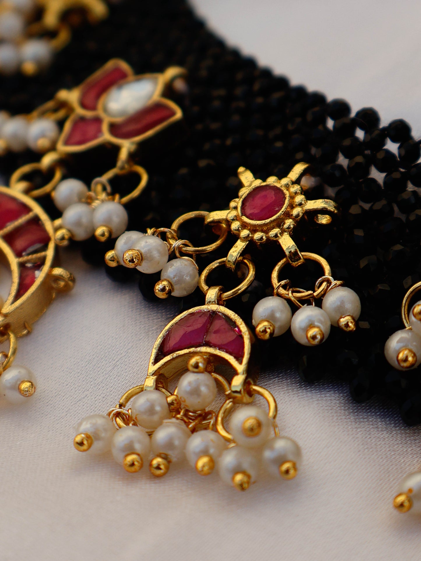 Blake Red Kundan Necklace