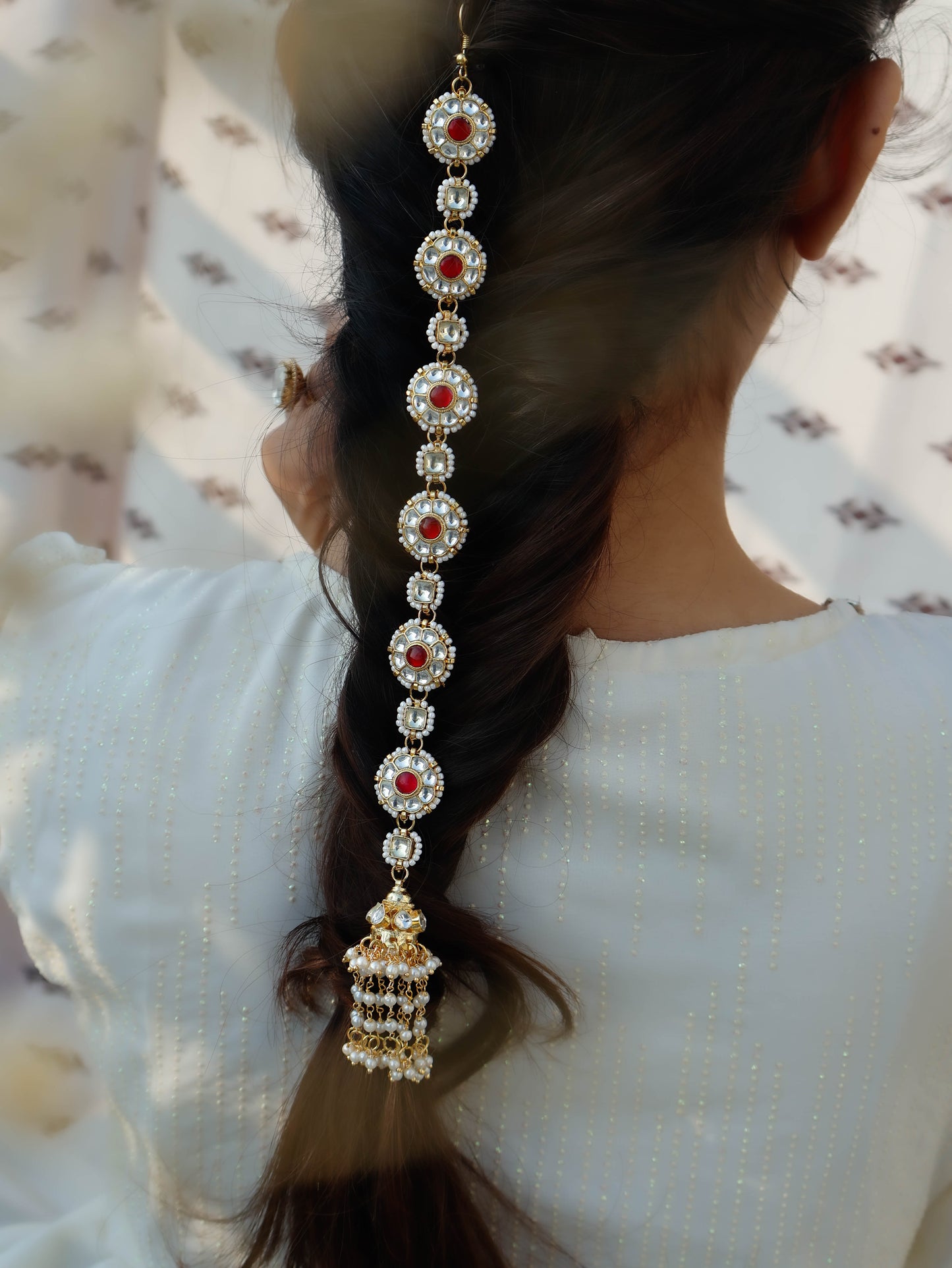 Vanya Kundan and Pearl Hair Pin