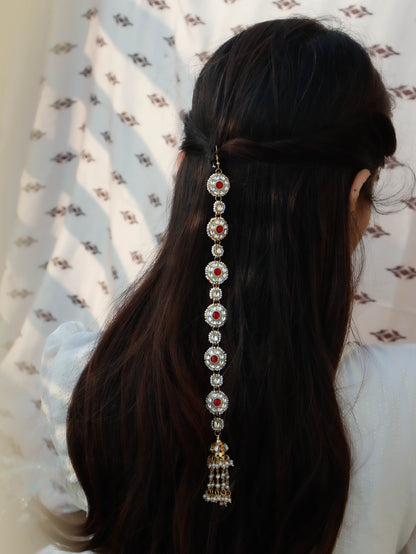 Vanya Kundan and Pearl Hair Pin