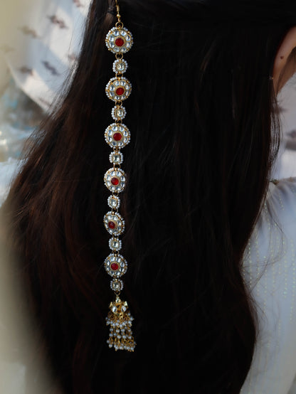 Vanya Kundan and Pearl Hair Pin