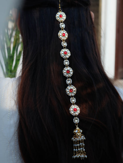 Vanya Kundan and Pearl Hair Pin