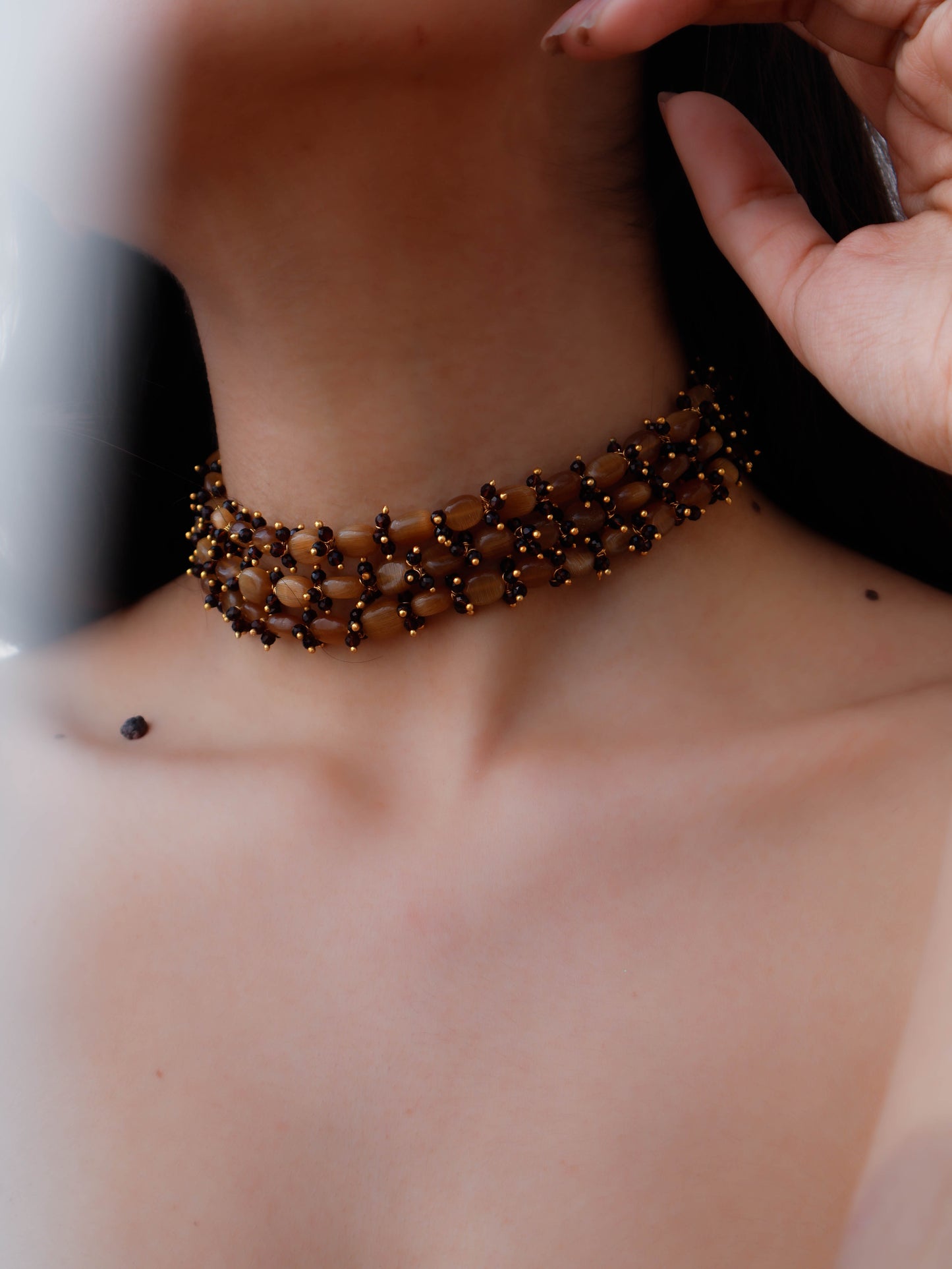 Birsa Orange Choker Necklace