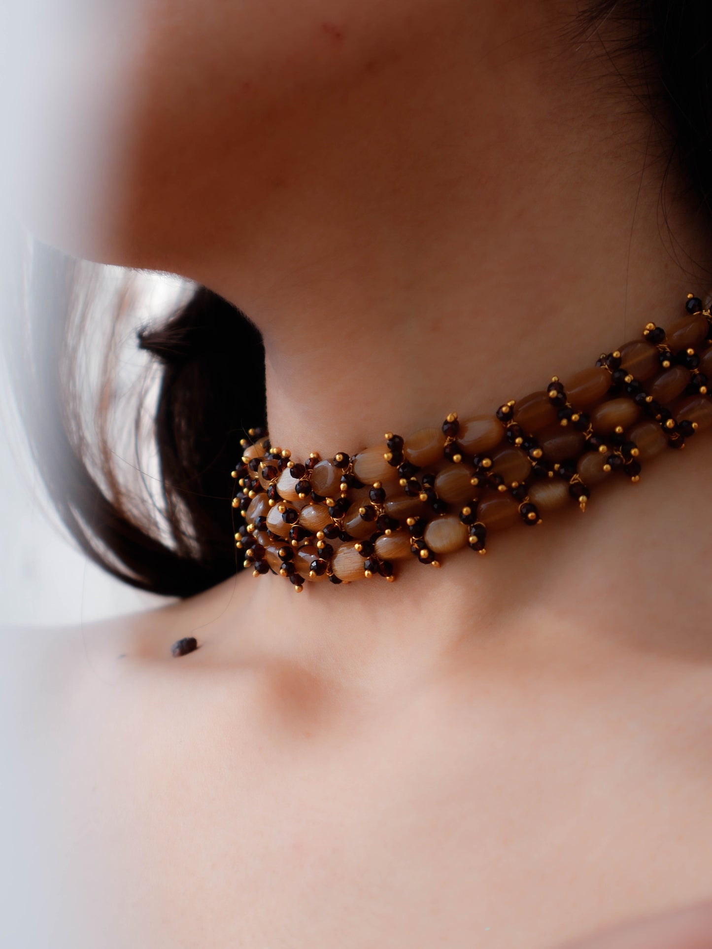 Birsa Orange Choker Necklace