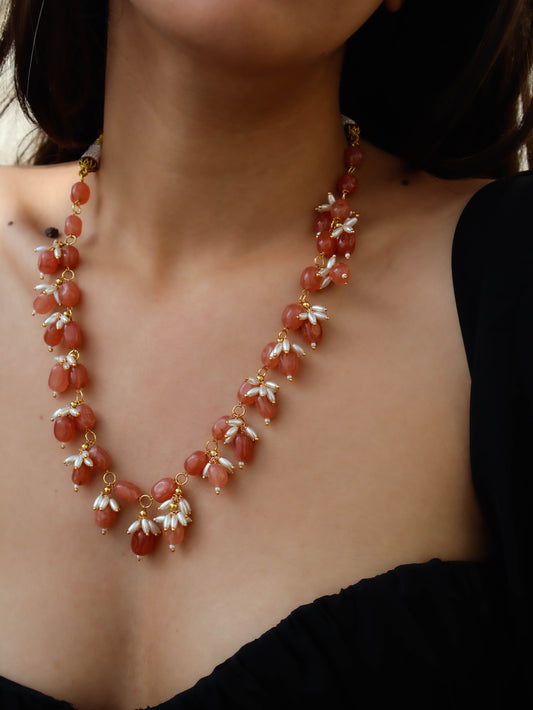 Urwa Orange Long Necklace