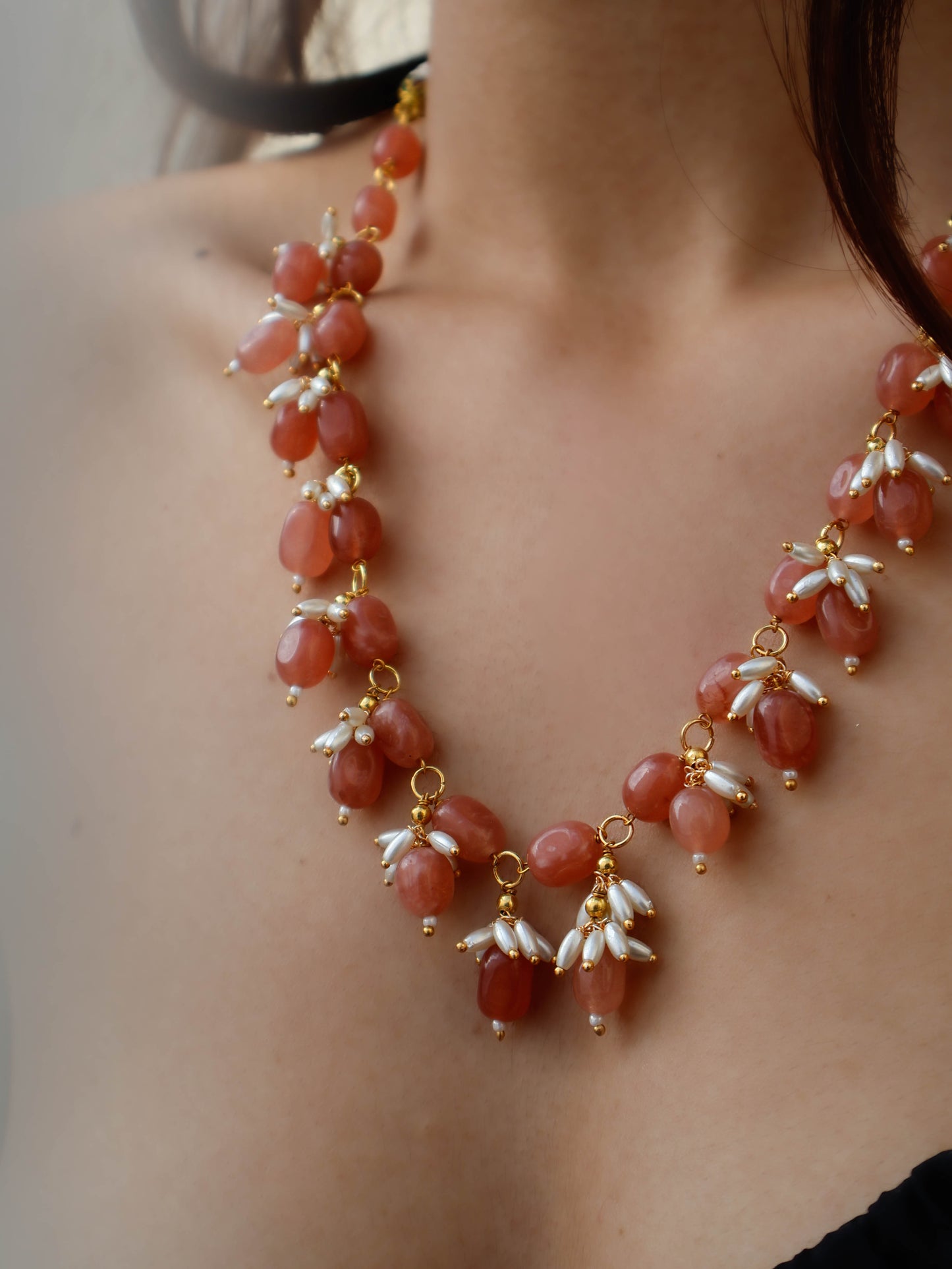 Urwa Orange Long Necklace