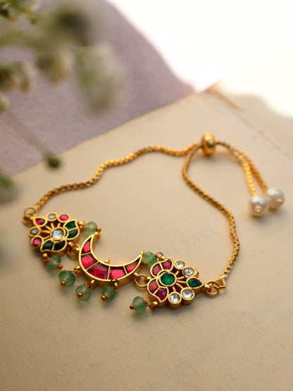 Isha Multicolored Kundan Bracelet