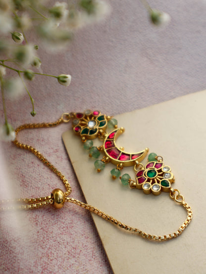 Isha Multicolored Kundan Bracelet