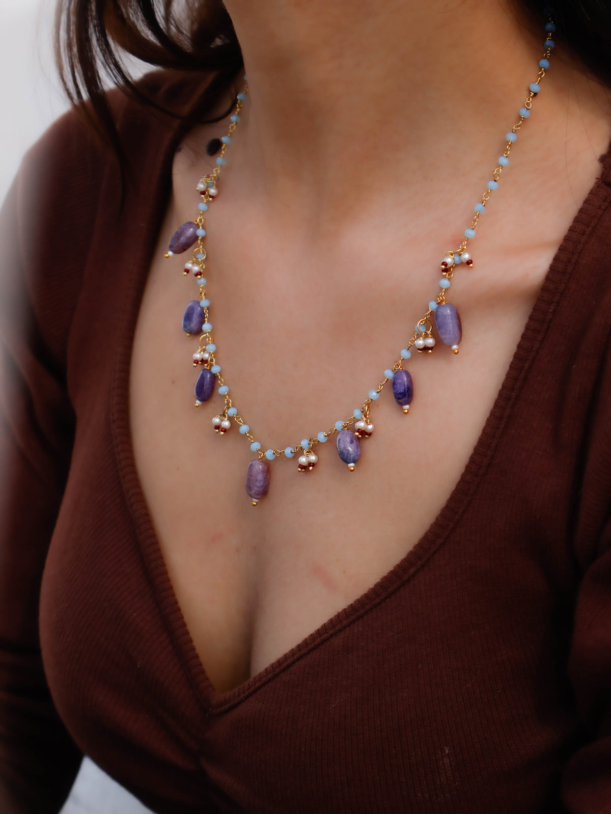 Danna Purple Necklace