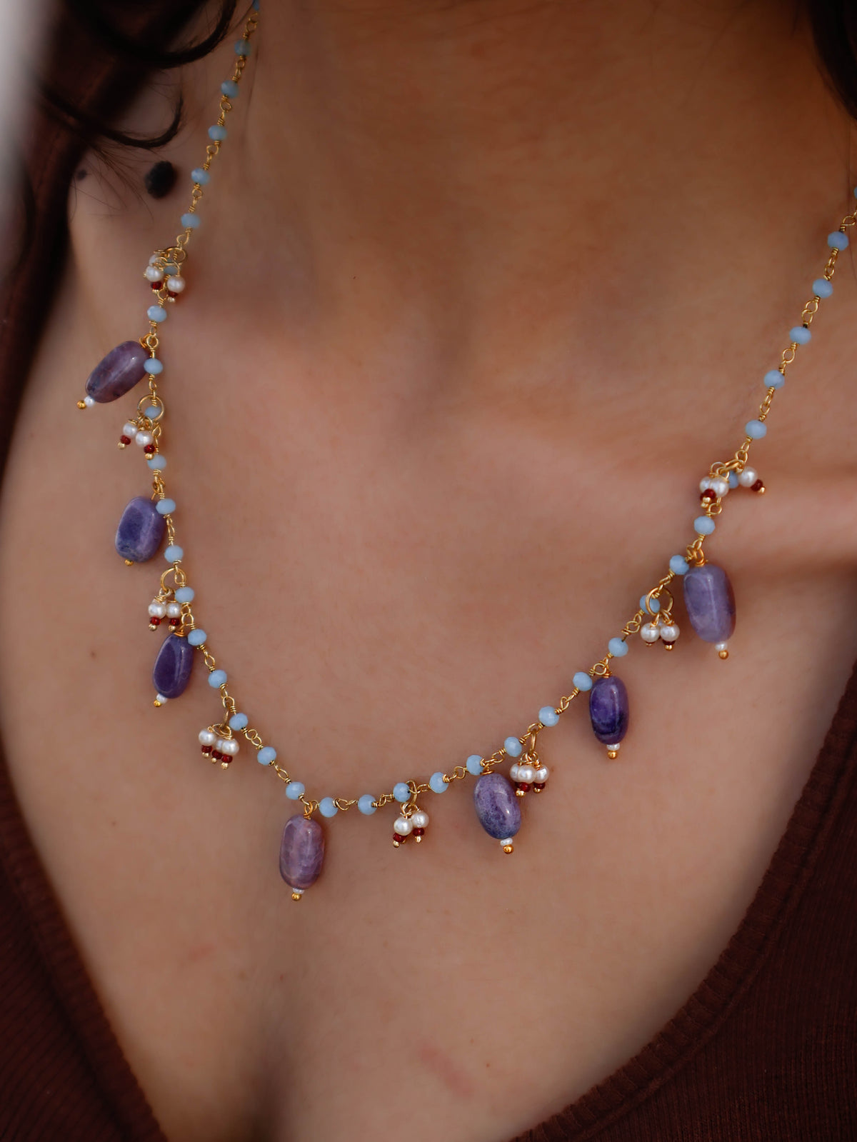 Danna Purple Necklace