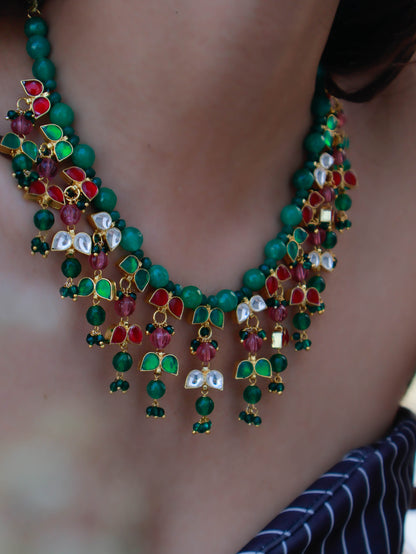 Taashni Multicolored Kundan Necklace