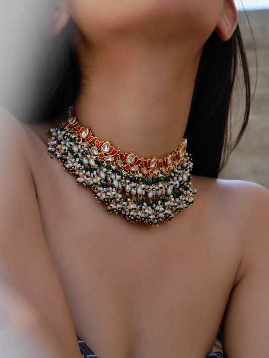 Elise Multicolored Kundan Necklace
