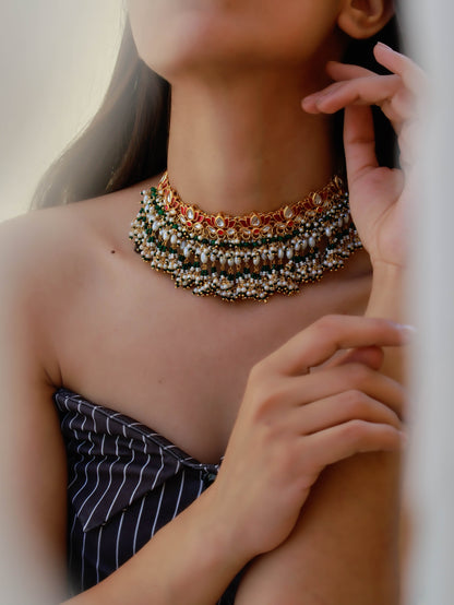 Elise Multicolored Kundan Necklace