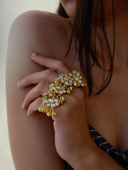 Manya Kundan Ghungroo Ring