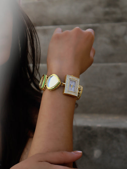 Faraah Kundan Wrist Watch