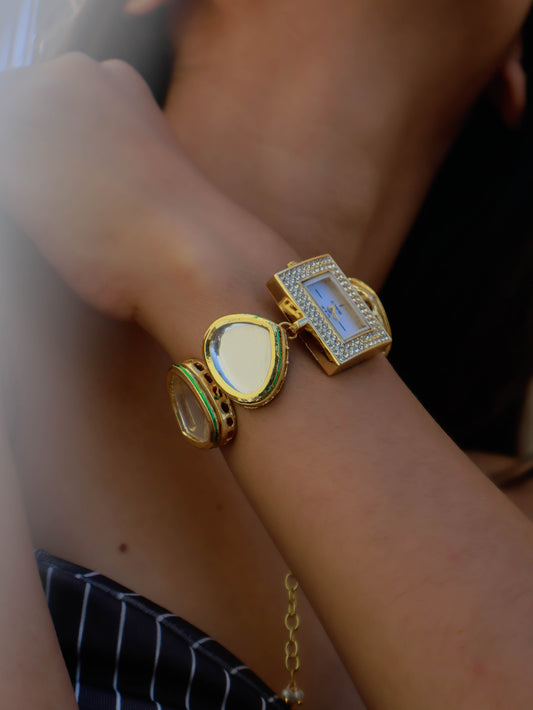 Faraah Kundan Wrist Watch