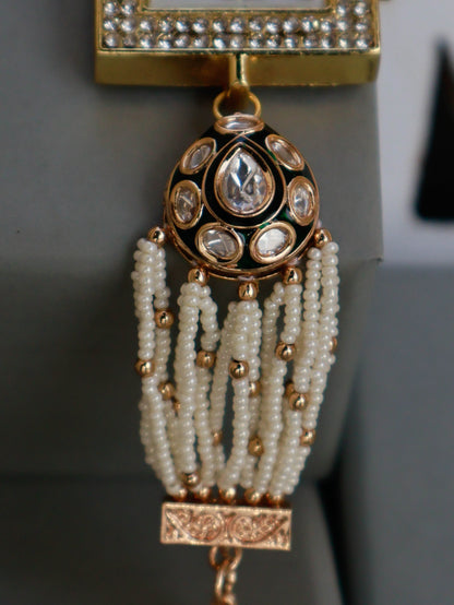Ameera Polki Meenakari Wrist Watch