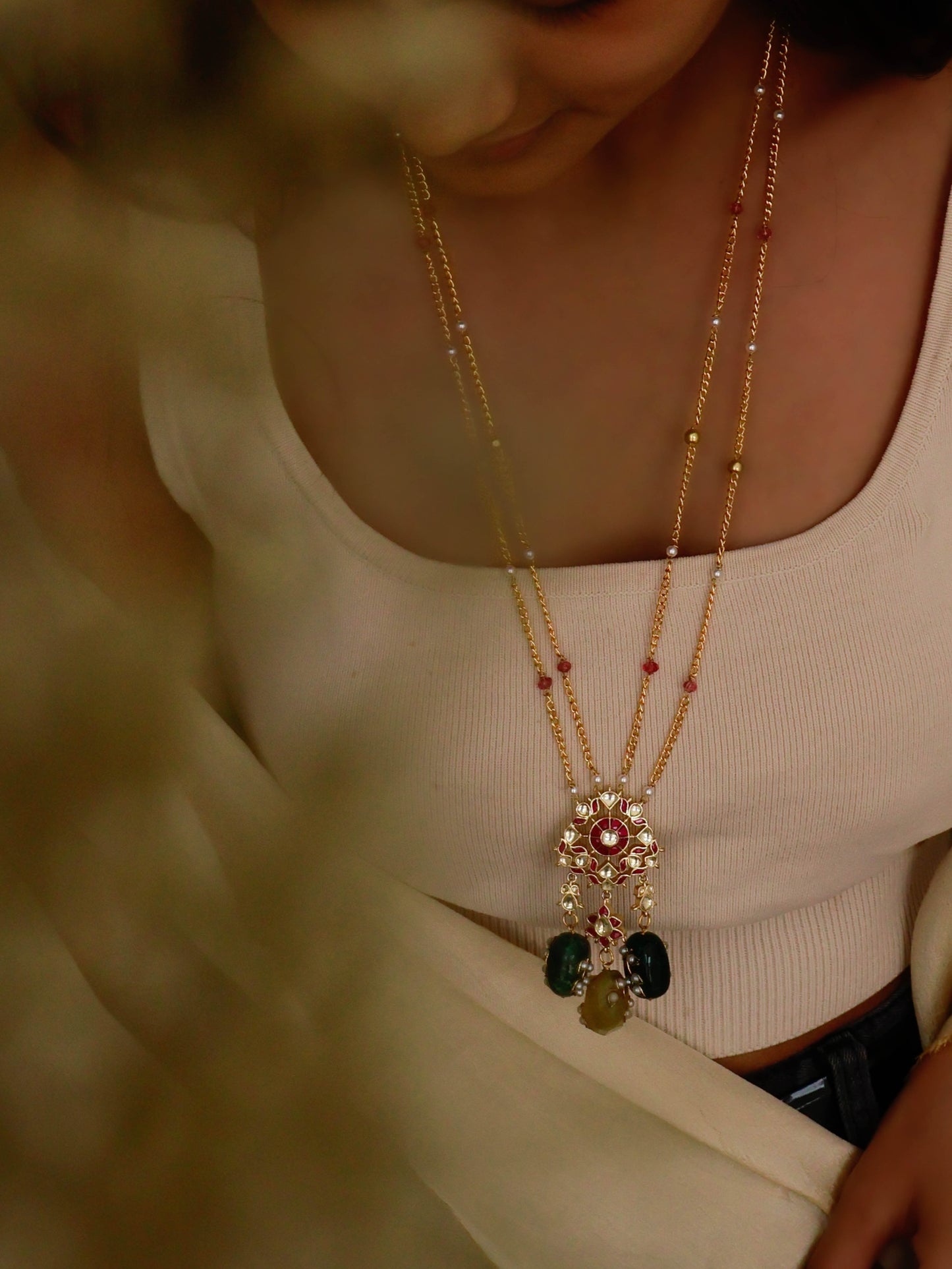 Preet Multicolored Long Necklace
