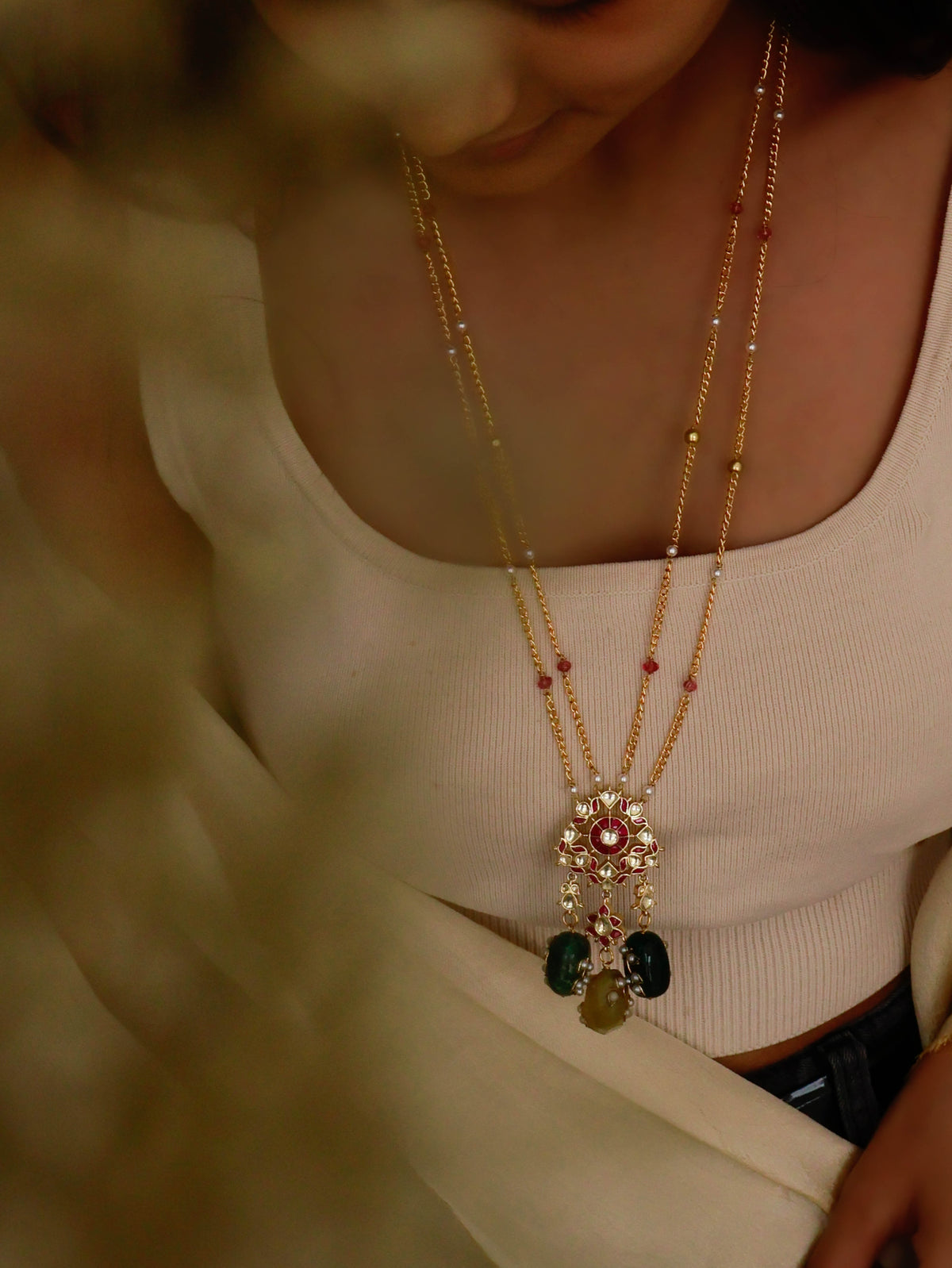 Preet Multicolored Long Necklace