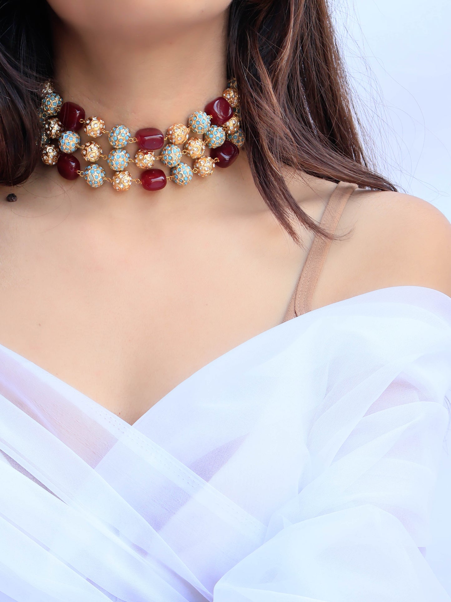 Rhea Multicolored Choker Necklace