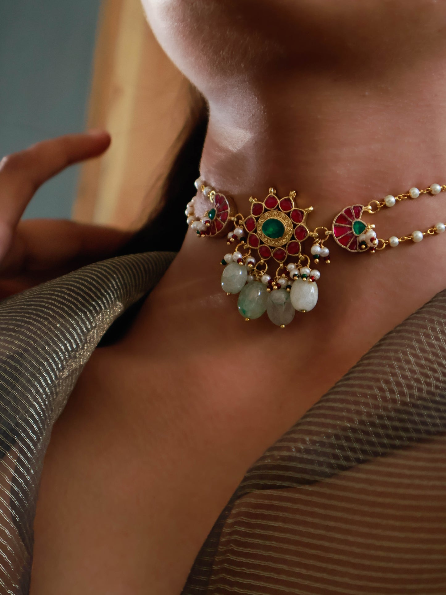 Molshri Kundan Choker Necklace