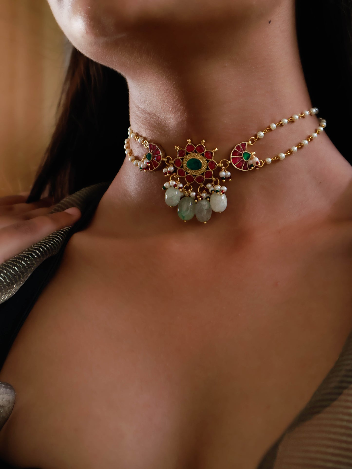 Molshri Kundan Choker Necklace