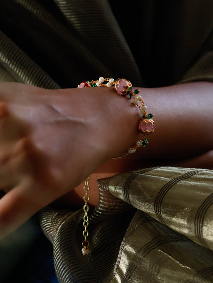 Rutvi Peachy Pink Bracelet