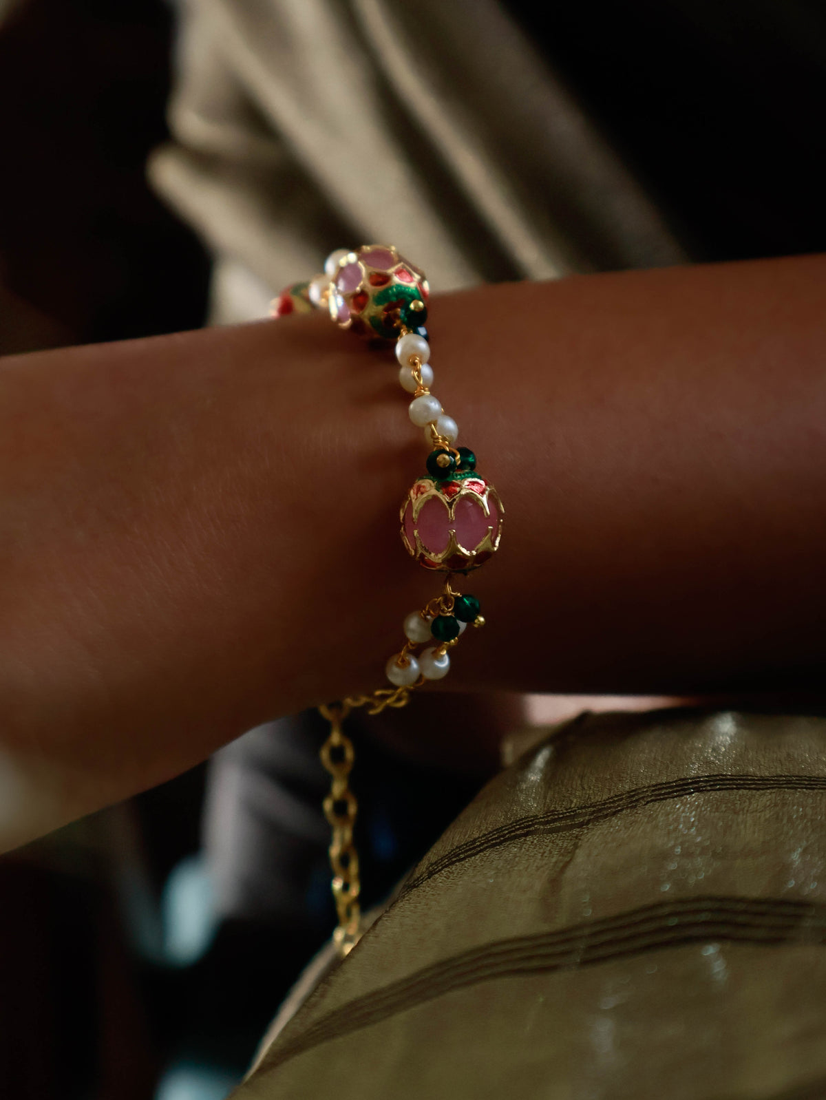 Rutvi Peachy Pink Bracelet