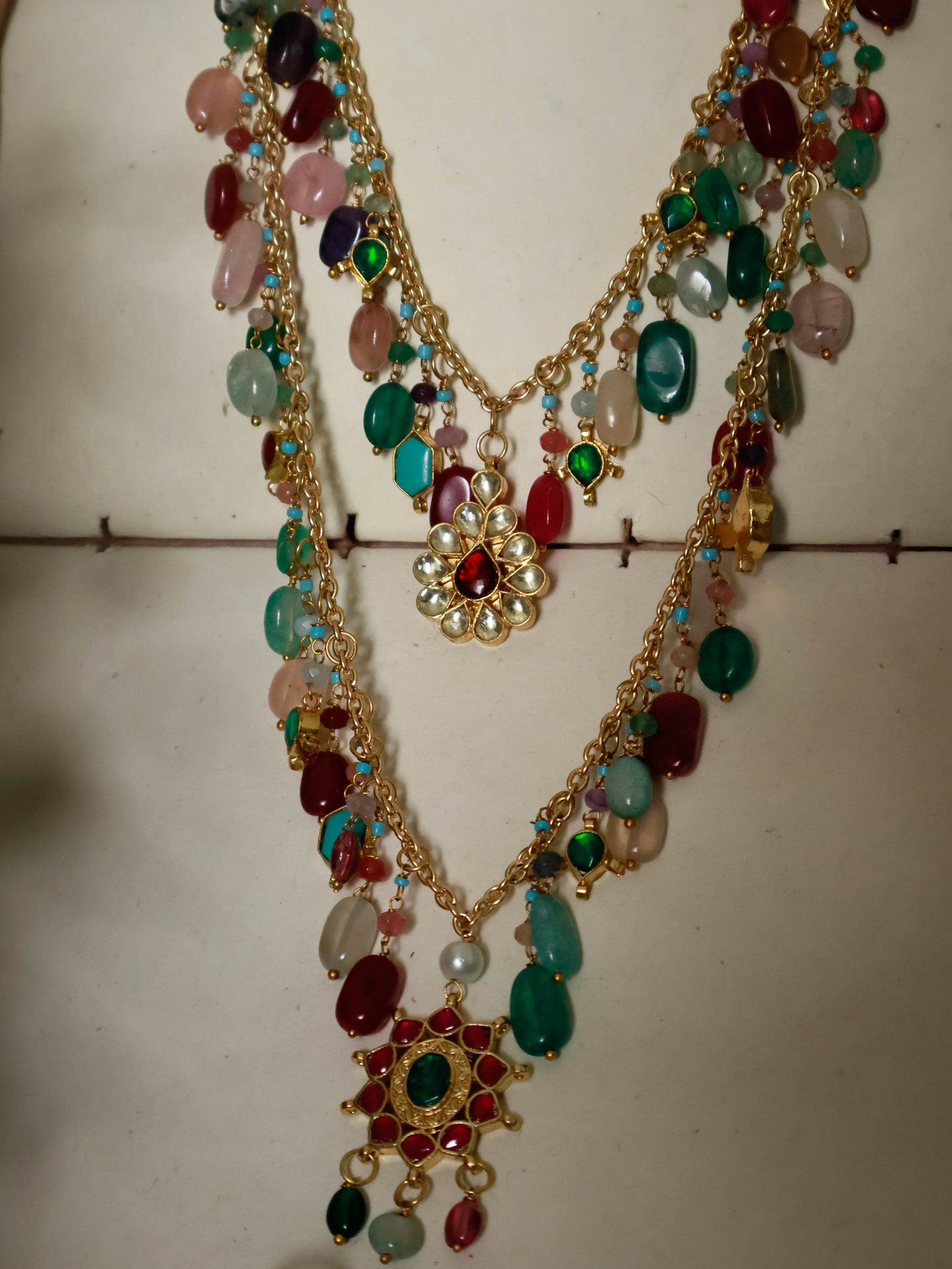 Shravi Multicolored Kundan Necklace