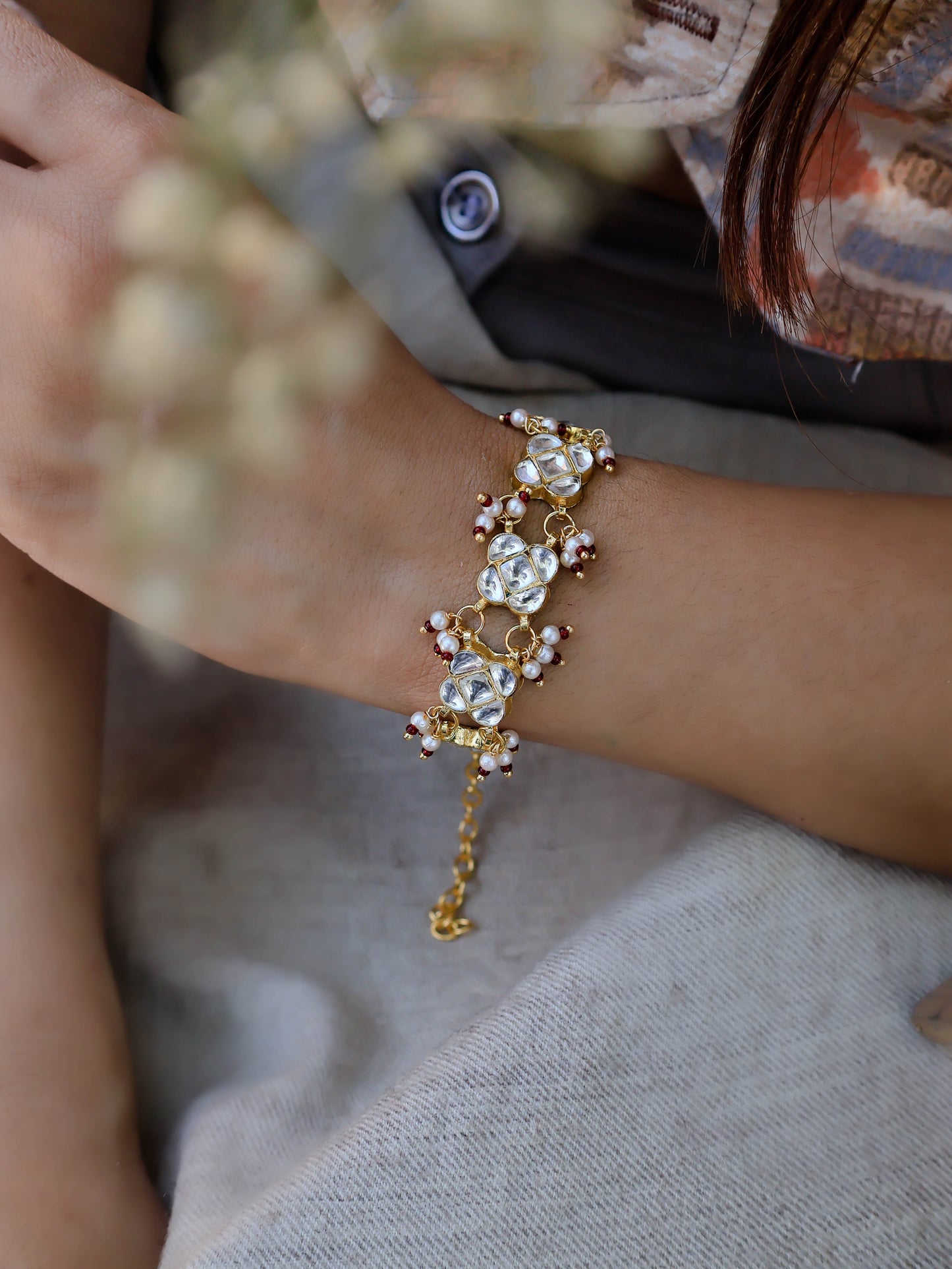 Ilkah Kundan Bracelet