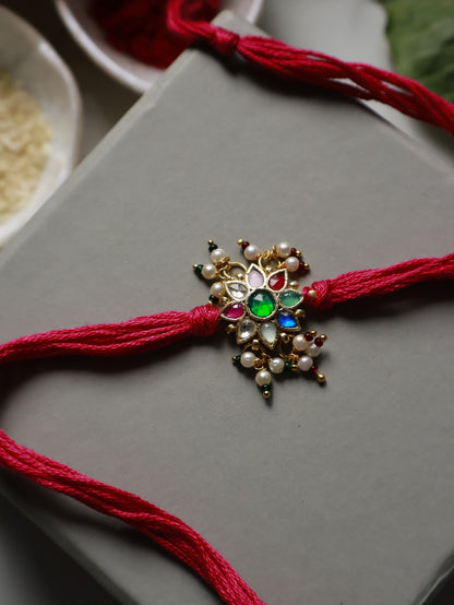 Ashta Multicolored Floral Rakhi