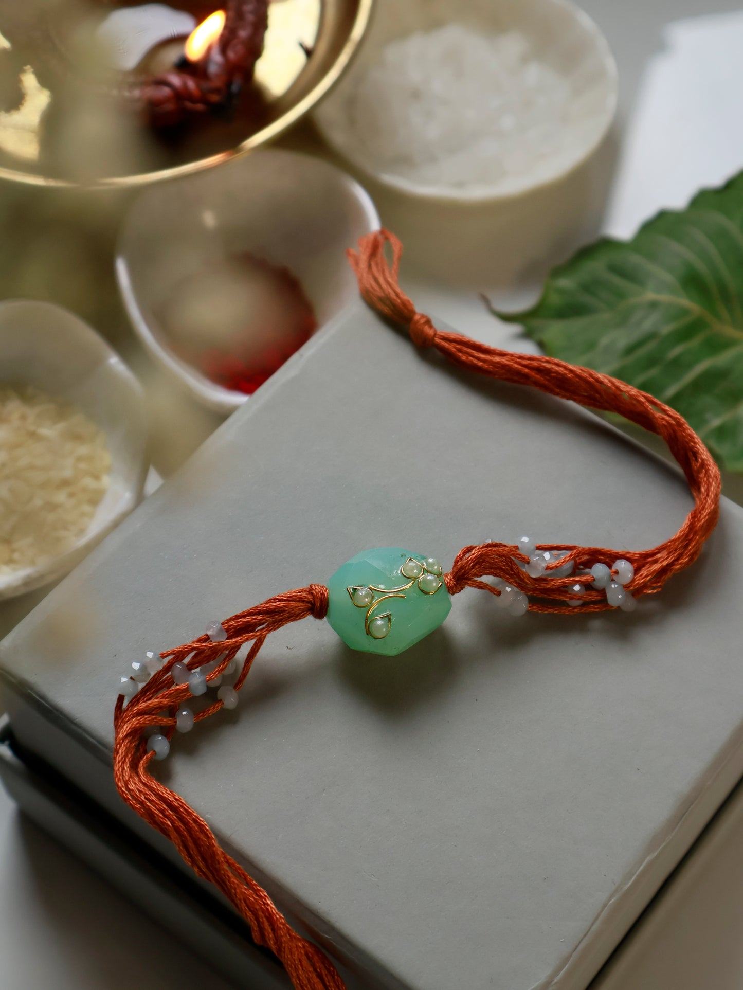 Ani Mint-Brown Rakhi